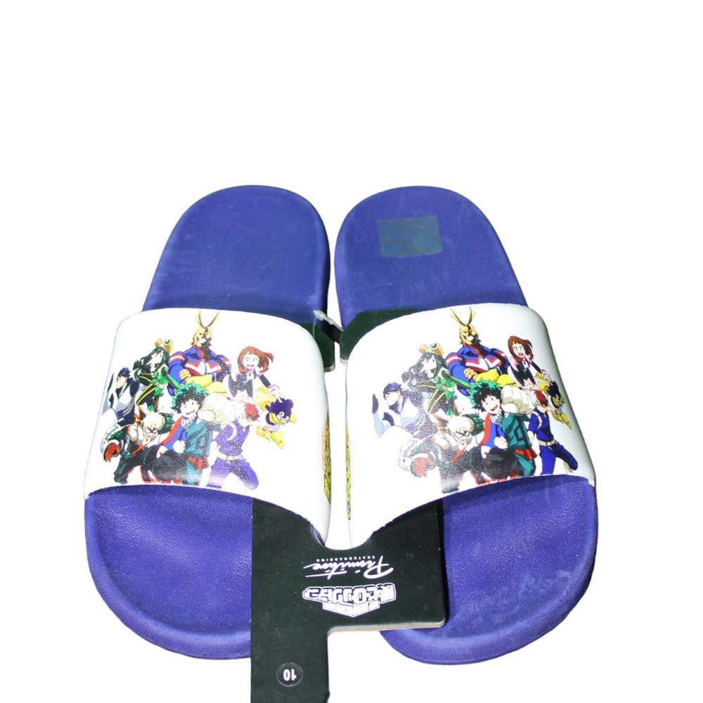 My Hero Academia Slide‎ Sandals White/Navy